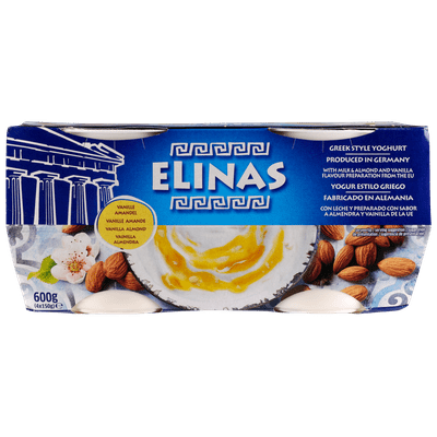 Elinas Yoghurt griekse stijl vanille amandel