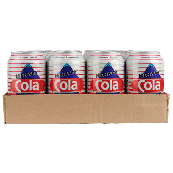 Foto van Highway Cola 24x33 cl op witte achtergrond