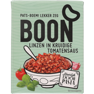 Boon Linzen in tomatensaus