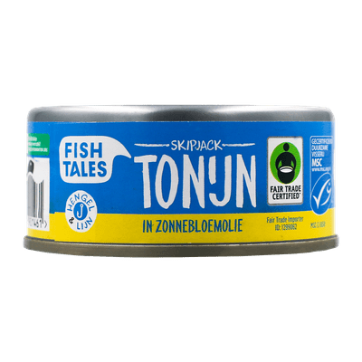 Fish Tales Skipjack tonijn in zonnebloemolie