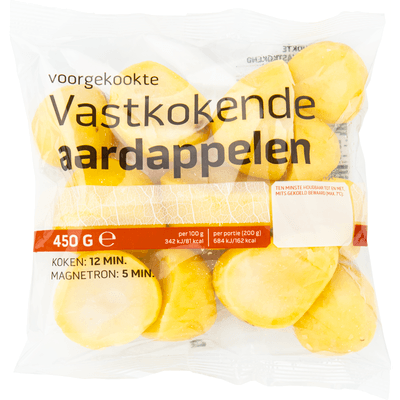  Gekookte aardappelen vastkokend