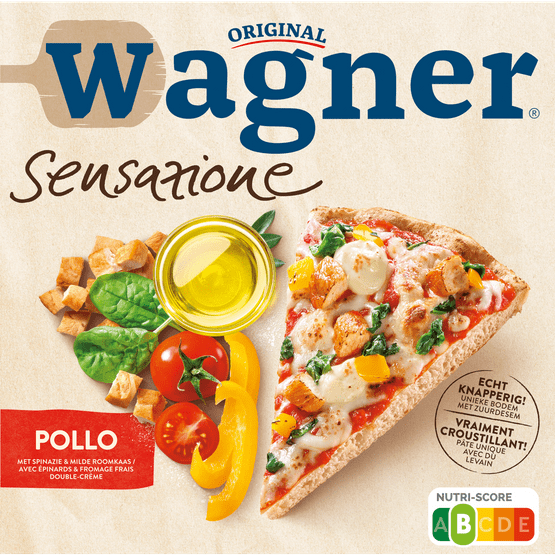 Foto van Wagner Sensazione pollo e fromaggio cremo op witte achtergrond