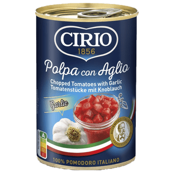 Cirio Tomatenblokjes knoflook