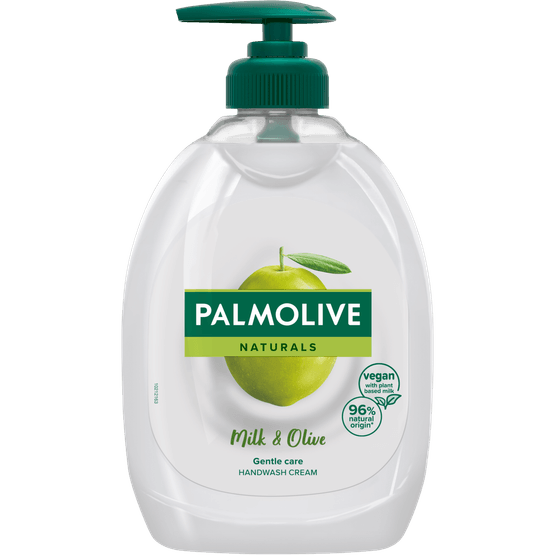 Foto van Palmolive Vloeibare zeeppomp olijf op witte achtergrond