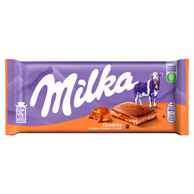 Milka Chocoladereep caramel