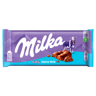 Milka Chocoladereep bubbly