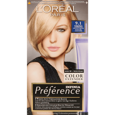 L'Oréal Préférence Haarkleuring 9.1 viking zeer licht asblond