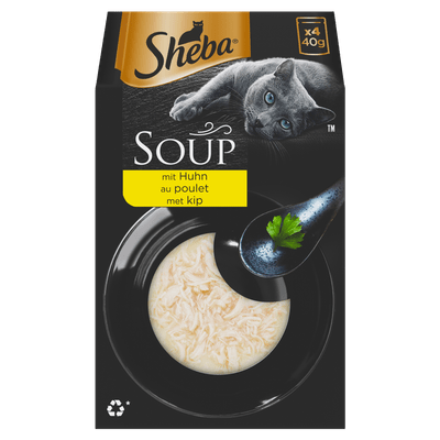 Sheba Kattenvoer soup kip 4 st.