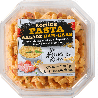 De Ambachtelijke Keuken Romige pasta salade ham-kaas