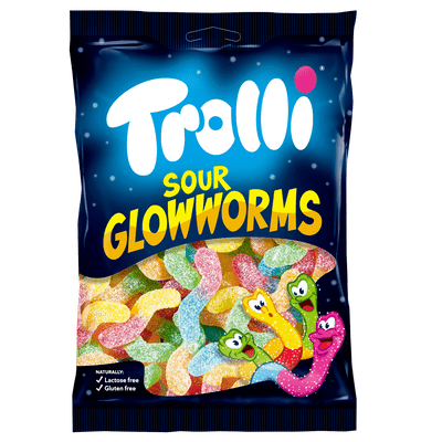 Trolli Fruitgom zure gloeiwormen