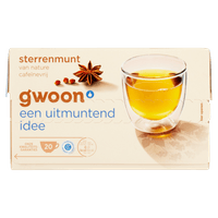G'woon Kruidenthee sterrenmunt kop 20 zakjes