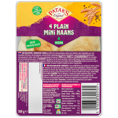 Patak's Mini naanbrood naturel
