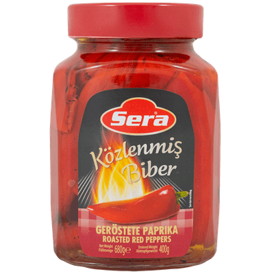 Sera Roasted peppers red