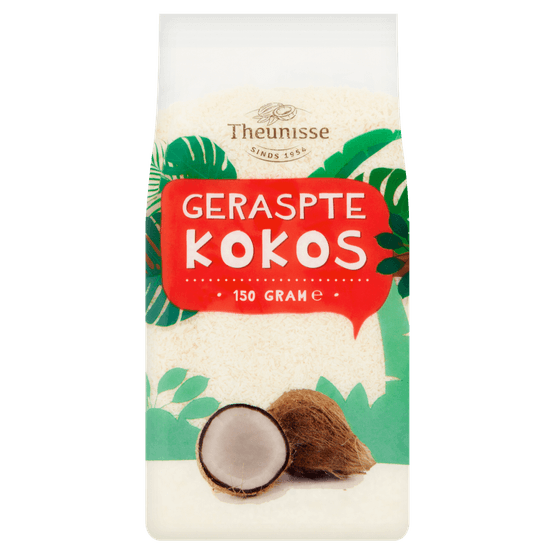 Foto van Theunisse Kokos geraspt op witte achtergrond