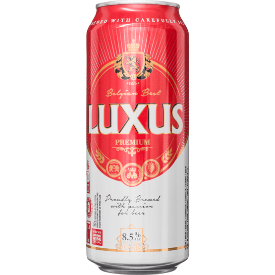 Foto van Luxus Bier op witte achtergrond