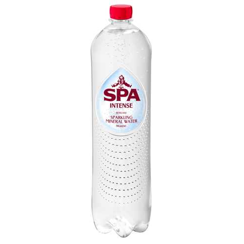 Foto van Spa Mineraalwater intense op witte achtergrond