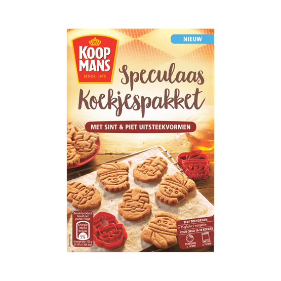 Foto van Koopmans Koekjespakket speculaas op witte achtergrond