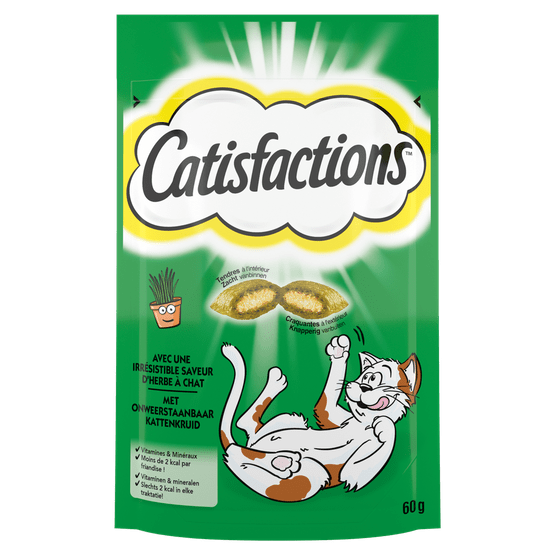 Foto van Catisfactions Kattensnacks catnip op witte achtergrond