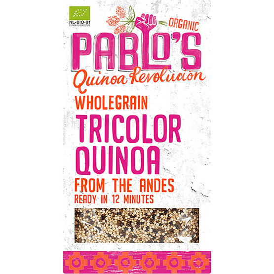 Foto van Pablo's Quinoa tricolor op witte achtergrond