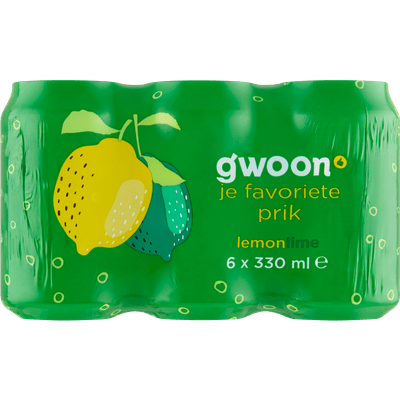 G'woon Lemon lime 6x33 cl