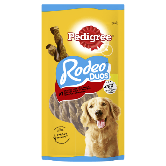 Foto van Pedigree Hondensnacks rodeo volwassen honden 7st op witte achtergrond