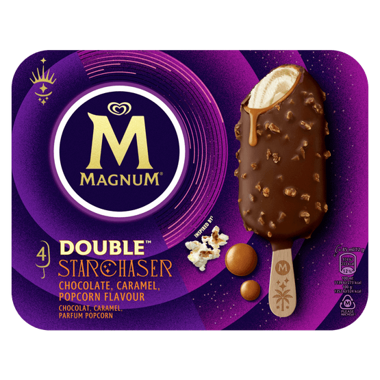 Foto van Ola Magnum double starchaser popcorn 4 st. op witte achtergrond