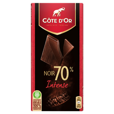 Côte d'Or Chocoladereep noir 75% intense