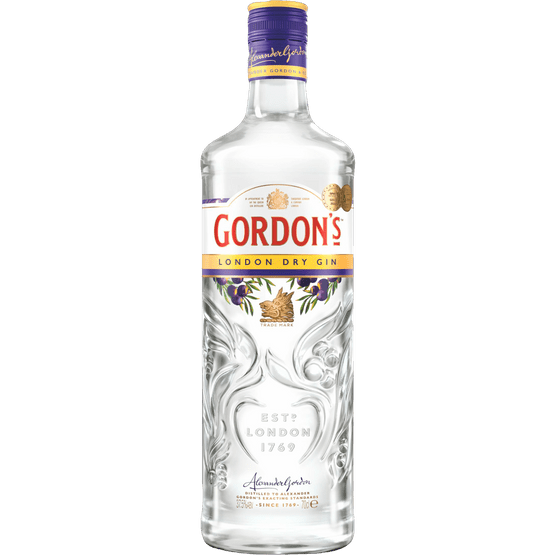 Foto van Gordon's Gin dry op witte achtergrond