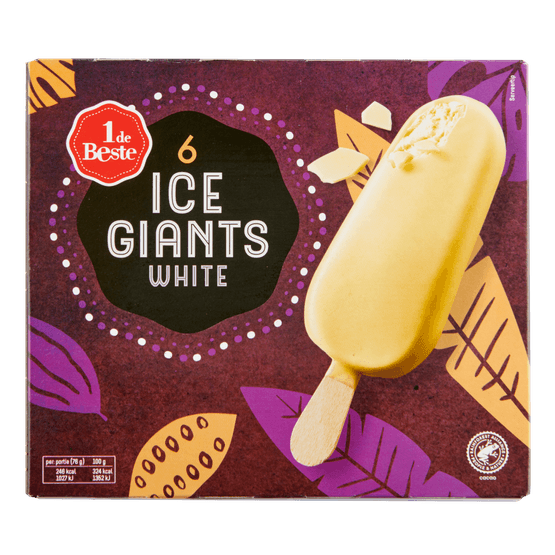 Foto van 1 de Beste Ice-giants white 6 stuks op witte achtergrond