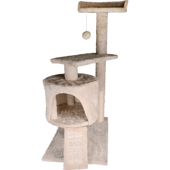 Foto van Kattenkrabpaal op witte achtergrond