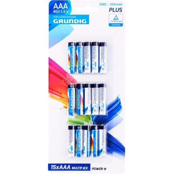 Foto van Grundig Batterijen aaa 15/1 op witte achtergrond