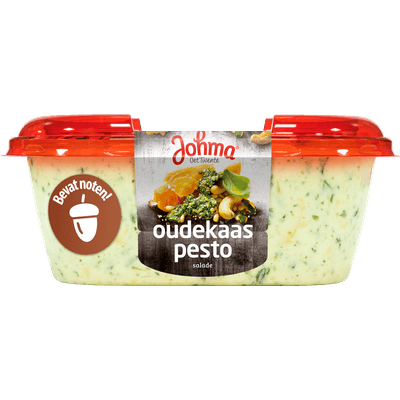 Johma Oude kaas-pesto salade