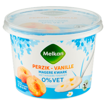 Melkan Kwark perzik-vanille
