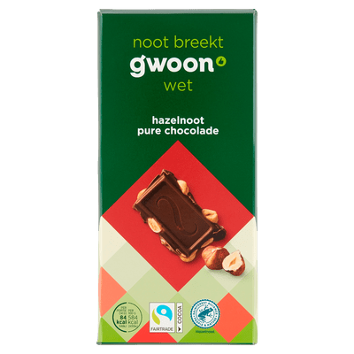 G'woon Chocoladereep puur hazelnoot