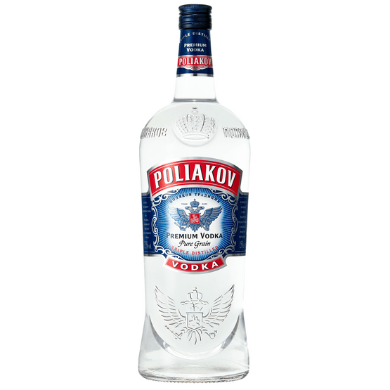 Foto van Poliakov Vodka op witte achtergrond