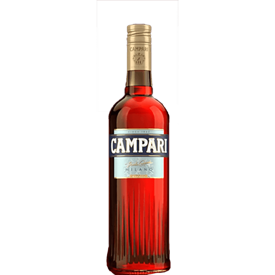 Foto van Campari Bitter op witte achtergrond