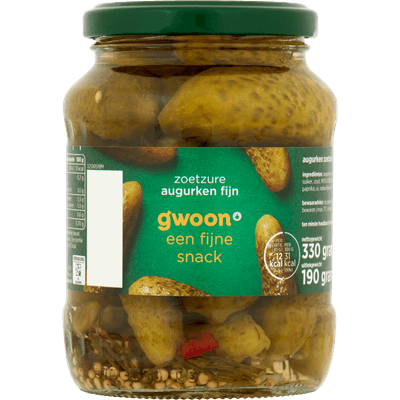 G'woon Augurken fijn zoetzuur