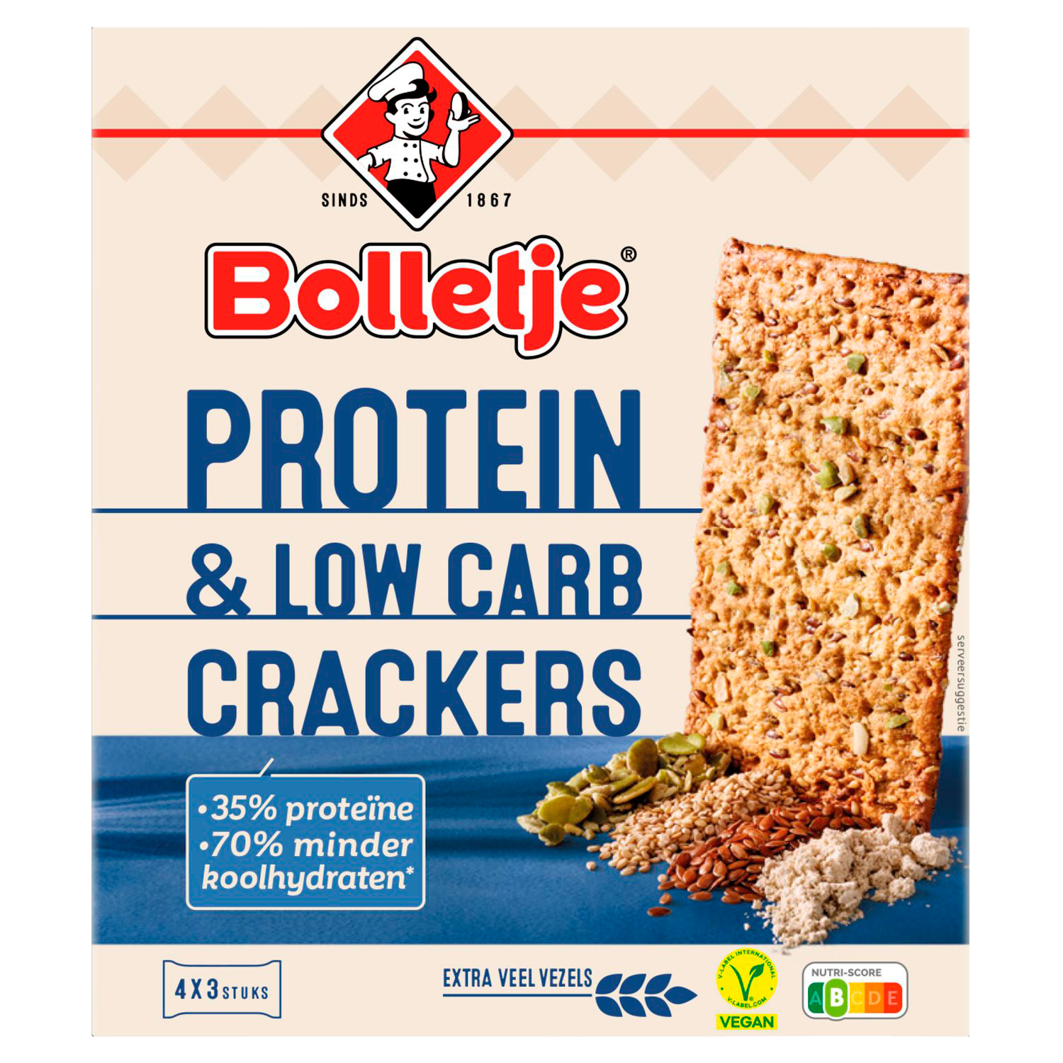 Bolletje Crackers protein low carb
