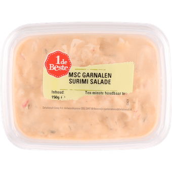 1 de Beste Salade garnalen-surimi
