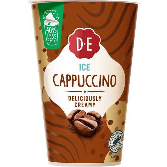 Foto van Douwe Egberts Ice cappuccino op witte achtergrond