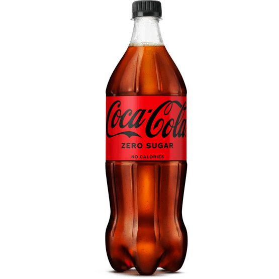 Foto van Coca-Cola Zero op witte achtergrond