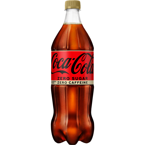 Foto van Coca-Cola Zero sugar zero caffeine op witte achtergrond