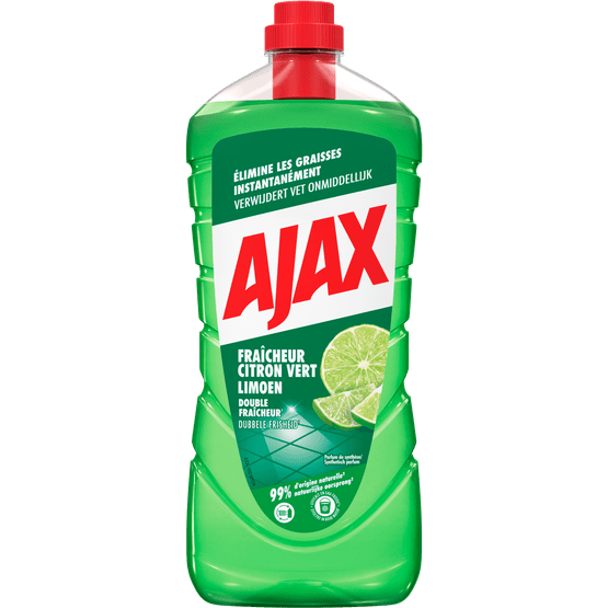 Foto van Ajax Allesreiniger limoen op witte achtergrond