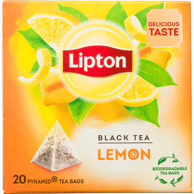 Lipton Vruchtenthee lemon kop 20 zakjes