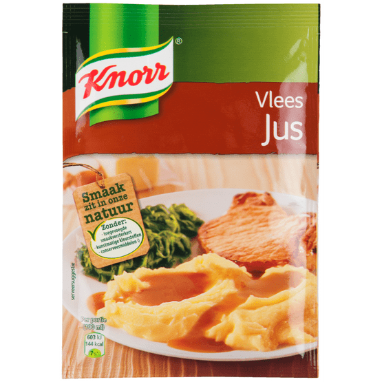 Foto van Knorr Mix voor vleesjus op witte achtergrond