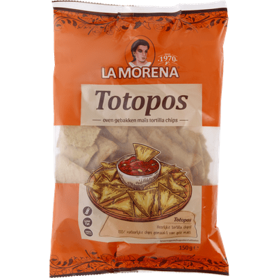  Totopos gele mais tortilla chips