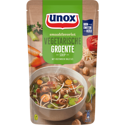 Unox Soep in zak vegetarische groentesoep