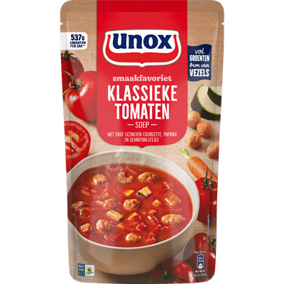 Unox Soep in zak klassieke tomatensoep
