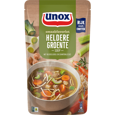 Unox Soep in zak heldere groentesoep