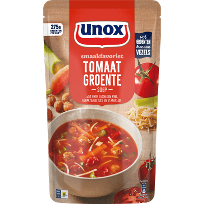 Unox Soep in zak tomaat groentesoep